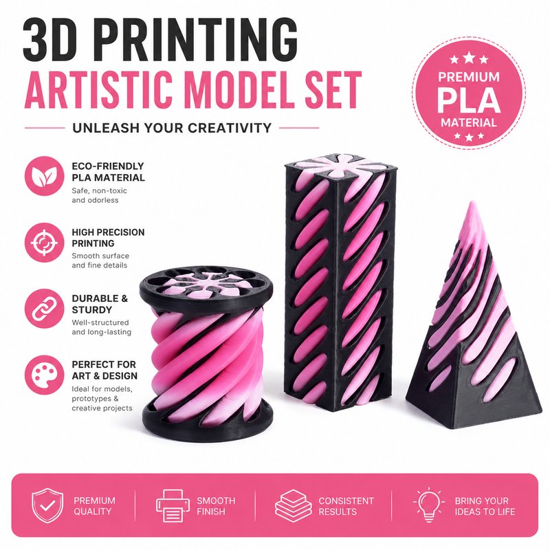New 3D Printed Cylinder Push Fidget Toy - Spiral Twist Kinetic Desktop Sensory Toy for Kids