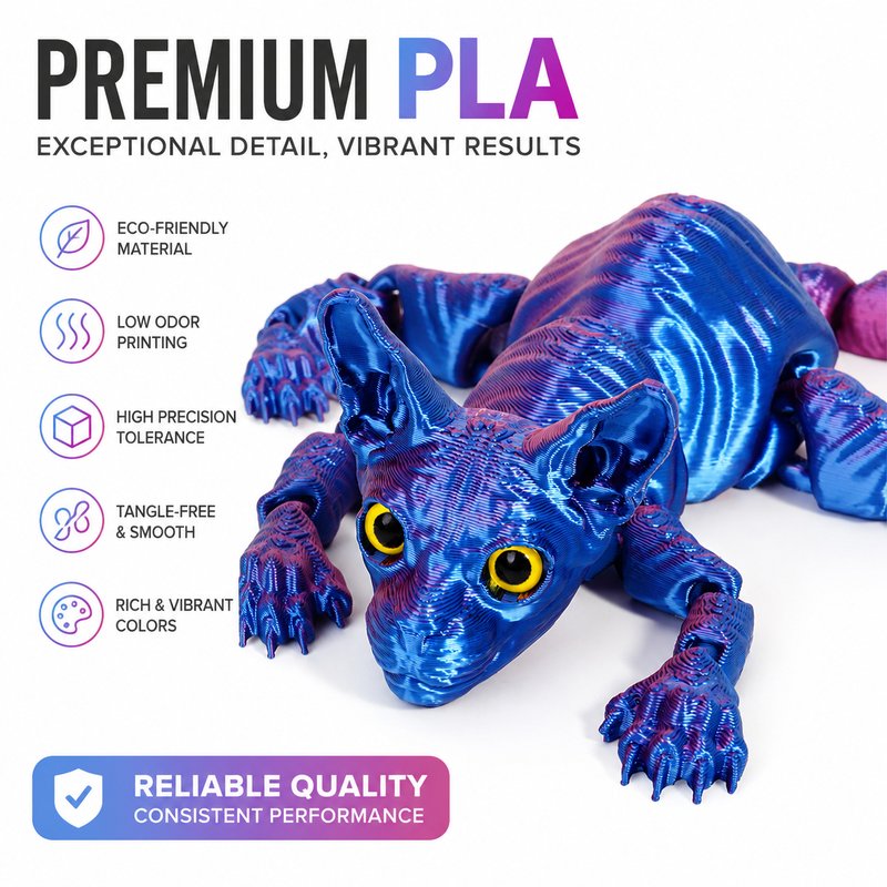 Cross-Border Hot-Selling 3D Articulated Cat - Flexible Kitty Pet Figurine Moving Animal Toy Home Decor